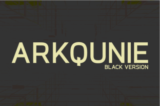 Arkqunie Black: A Versatile and Modern Typeface for Designers