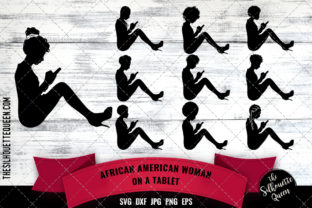 Black Woman on a Tablet