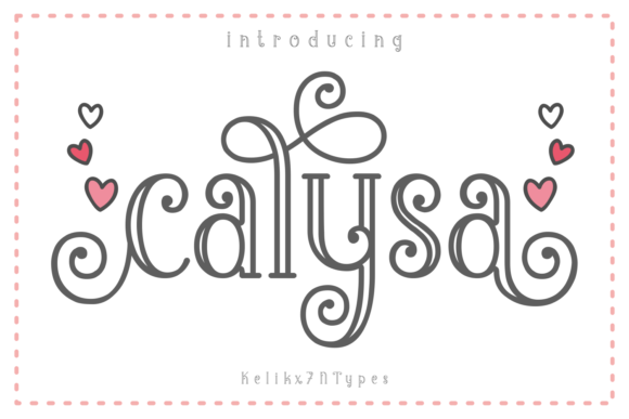 Calysa: A Playful Display Font for Creative Expression