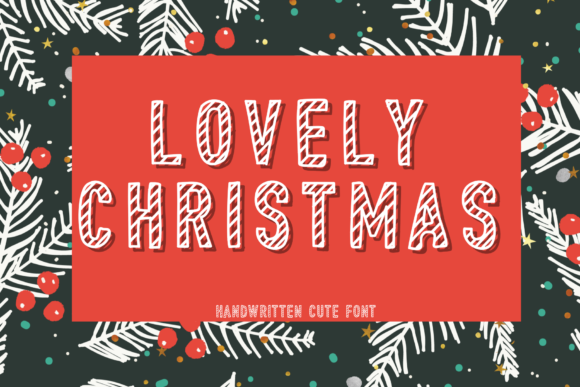 Discover the Magic of Lovely Christmas: A Versatile and Stylish Display Font