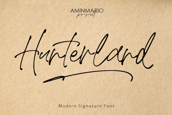 Hunterland: A Versatile and Elegant Font for Design Projects
