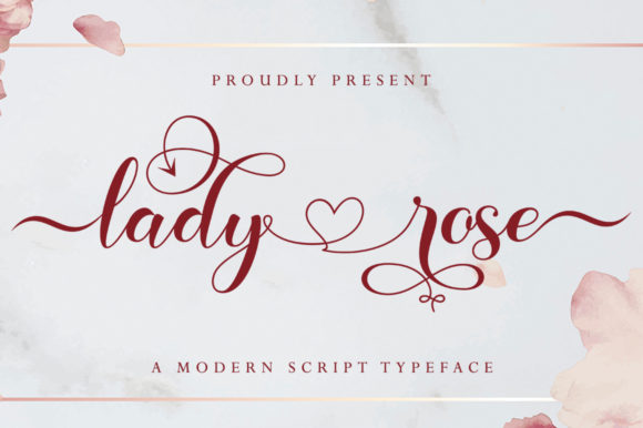 Lady Rose: A Handwritten Font for Romantic Designs