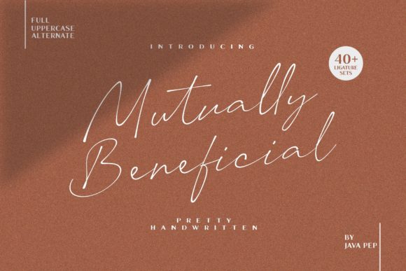 Mutually Beneficial: A Handwritten Font for Strategic Design