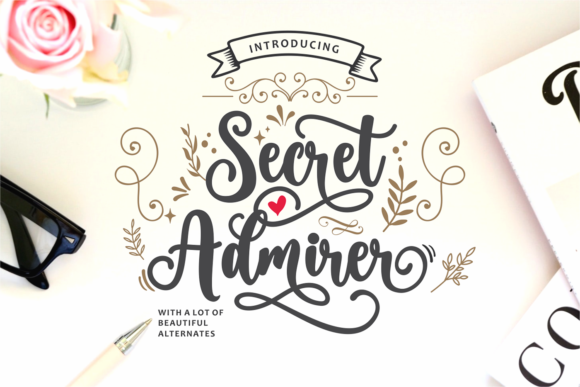 Secret Admirer: A Handwritten Font for Every Creative Need